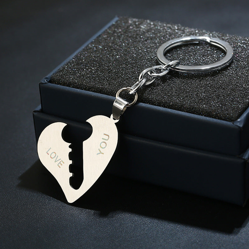 Wholesale Stainless Steel Heart Keychain